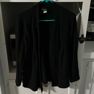 Size large polyester and spandex sweater